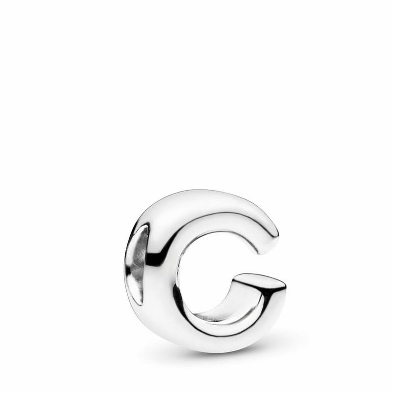 Pandora Letter C Charm Silver Egypt EI0923456